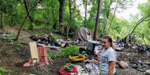 An Abandoned Homeless Camp