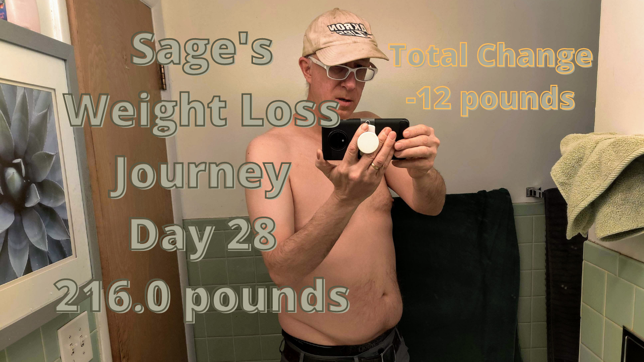 Sage’s Weight Loss Journey – Down 12 Pounds Since February 22